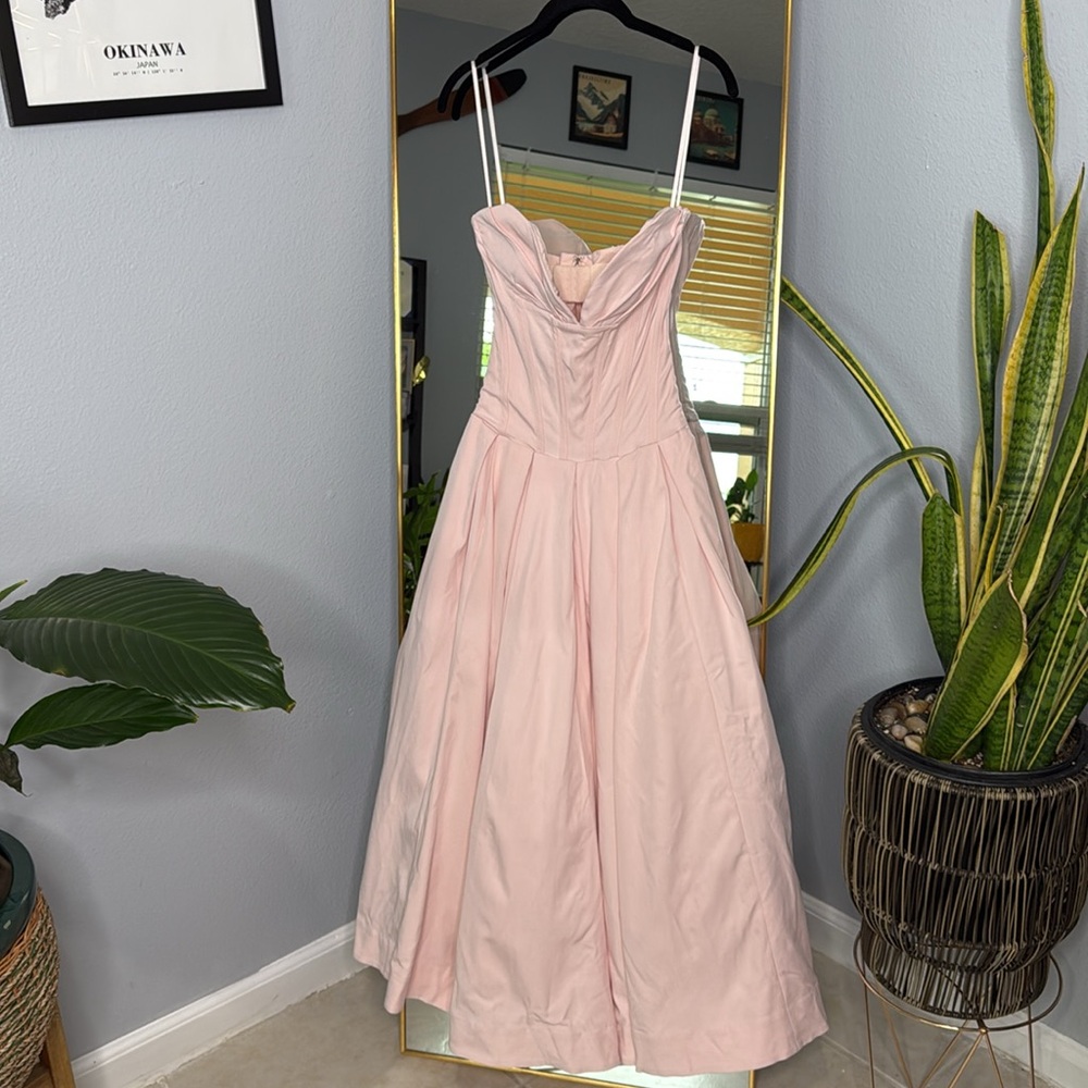 HOUSE OF CB 'Lady' Ballerina Pink Strapless Midi Dress NWOT - Picture 7 of 10